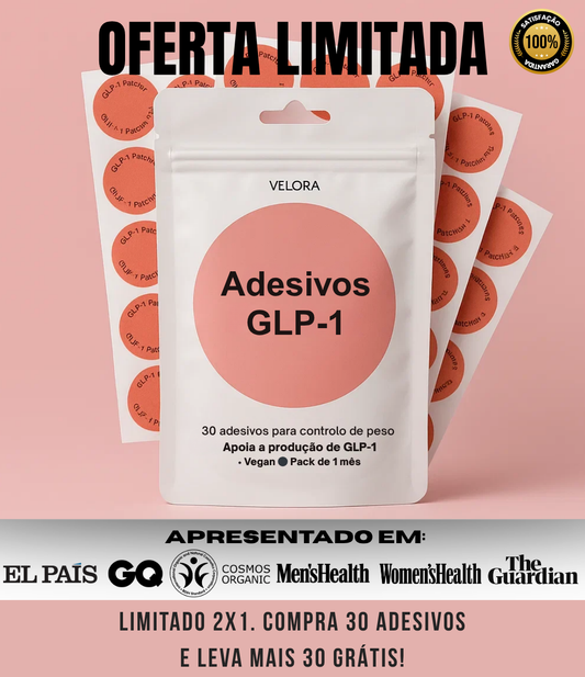 Velora® Adesivos GLP-1 / OFERTA 2x1 / 30+30 DIAS