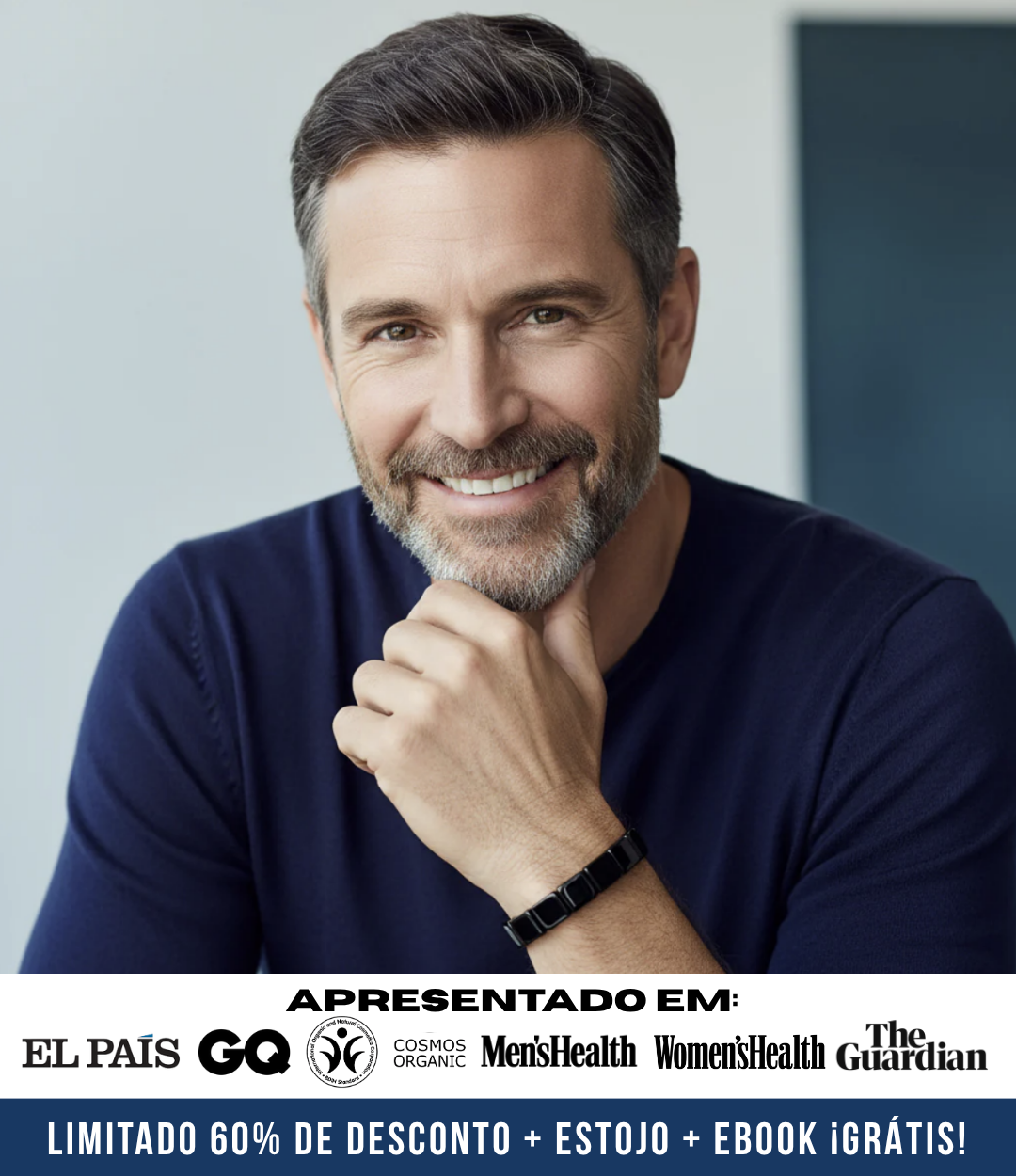 Pulseira de Hematite Hemax® — O Aliado do Desempenho Masculino