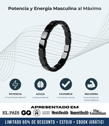 Pulseira de Hematite Hemax® — O Aliado do Desempenho Masculino