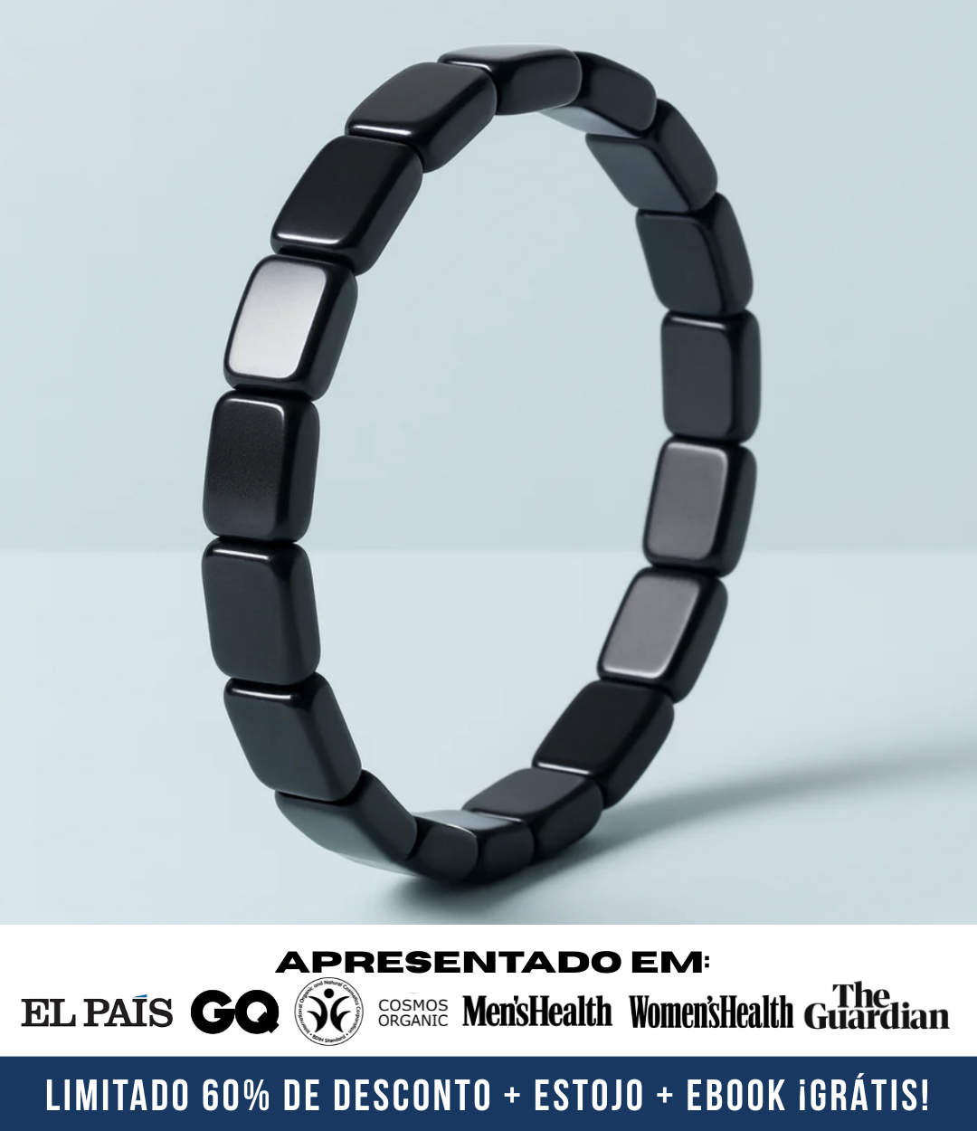Pulseira de Hematite Hemax® — O Aliado do Desempenho Masculino