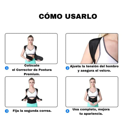 Alinea®X: Corrector de Postura Ultra Confort + Rodillo Masajeador Cuello (GRATIS)